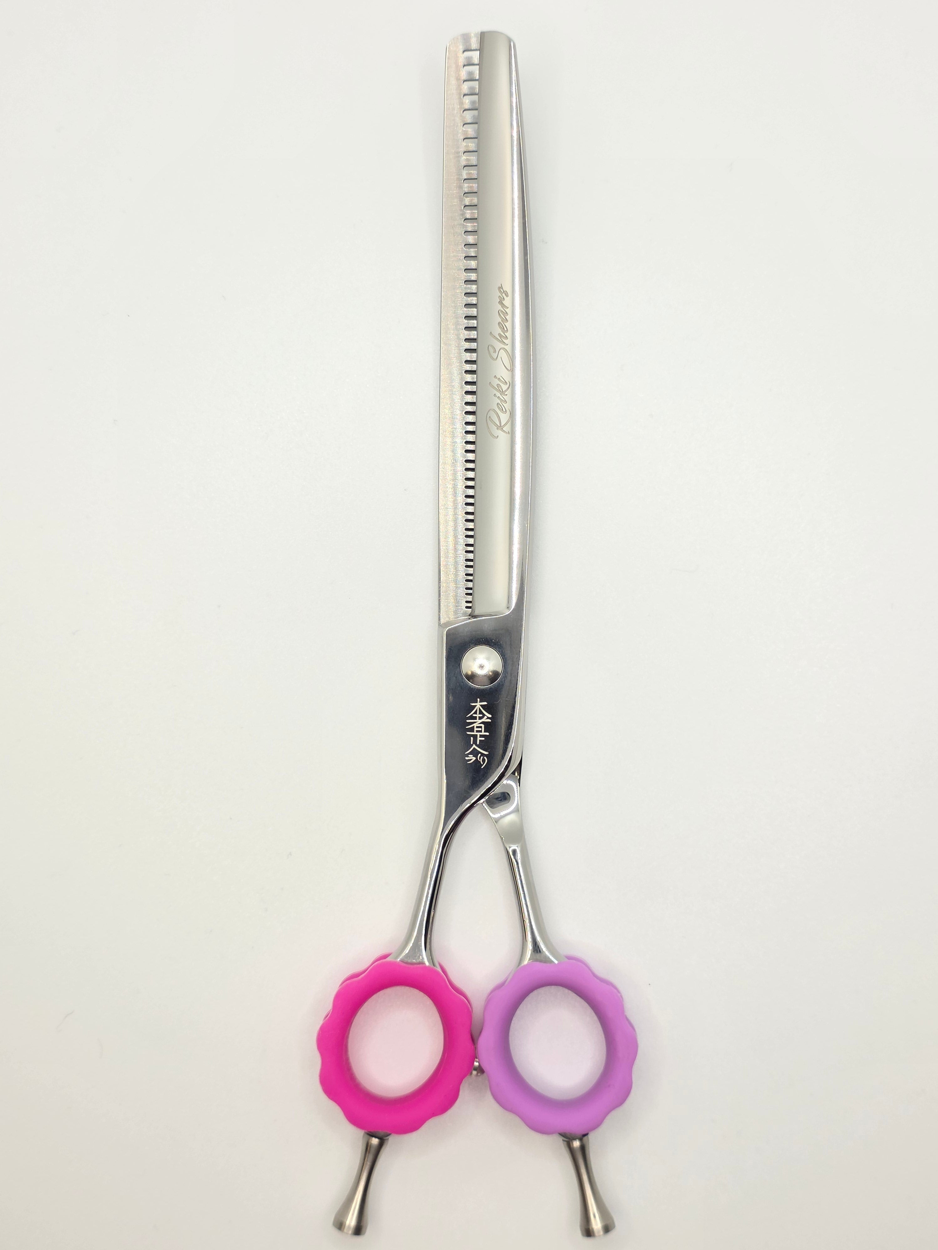 Reiki Shears - Southpaw Curved Chunker - Cat The Dog Groomer Signature Collection