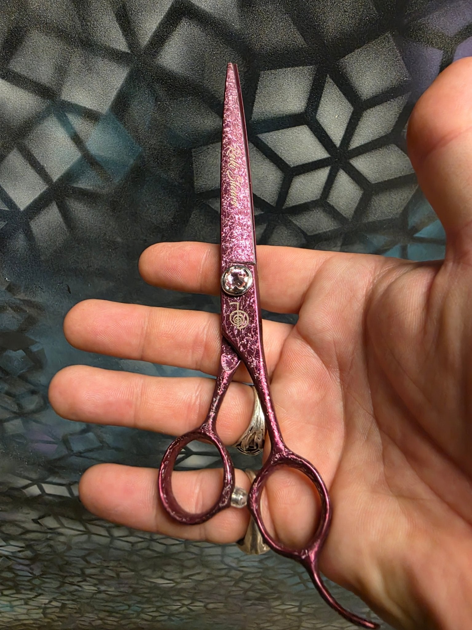 Reiki Shears - Pink Unicorn Reverse Chunker - Reiki Shears