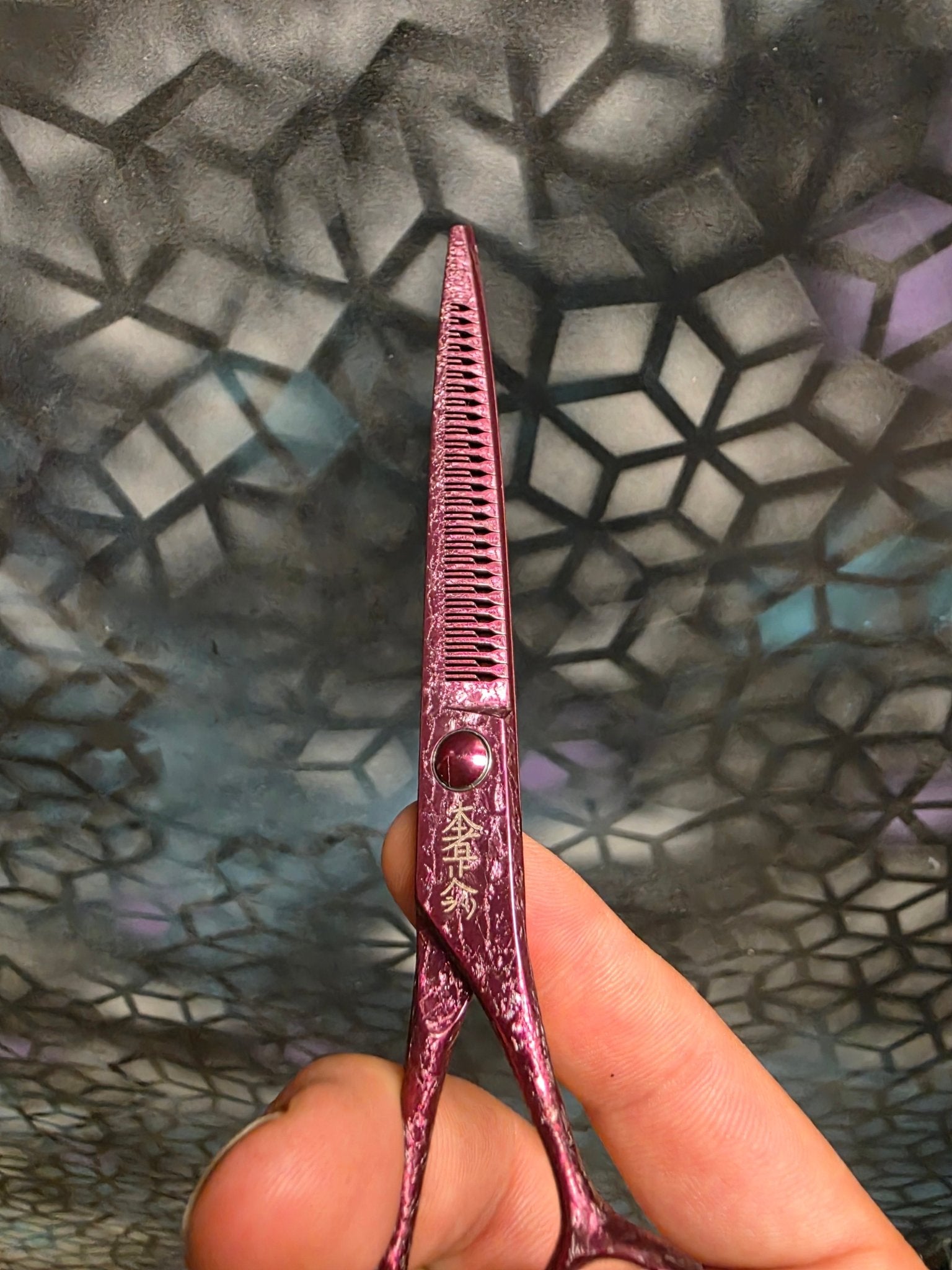 Reiki Shears - Pink Unicorn Reverse Chunker - Reiki Shears