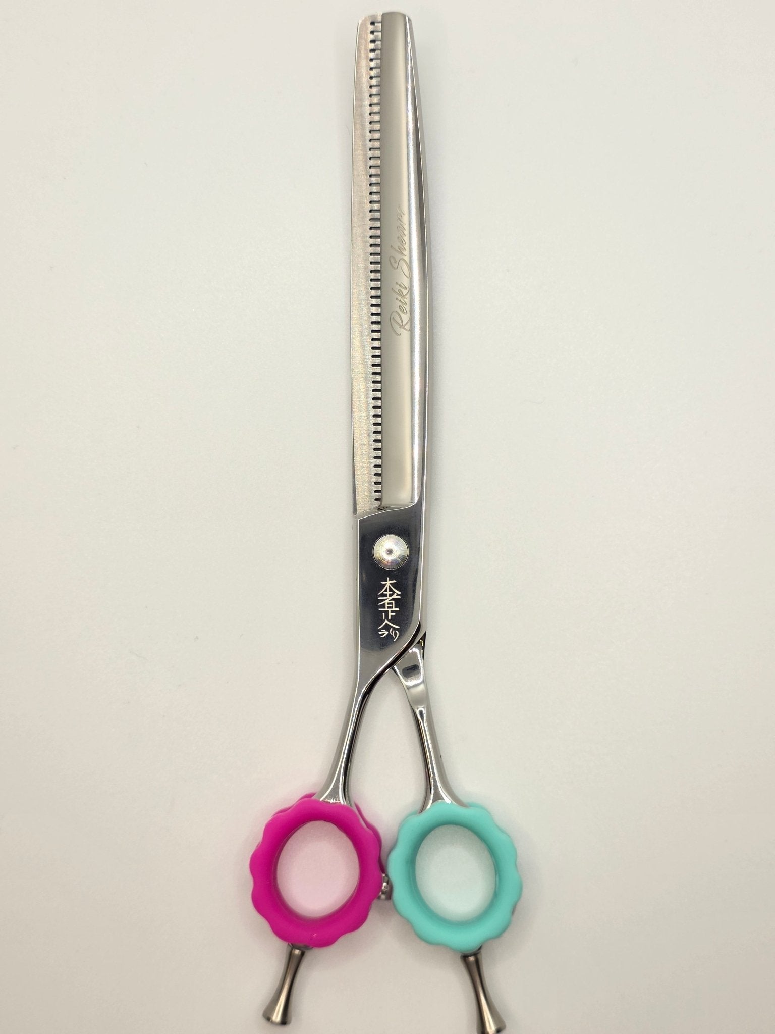Reiki Shears - Southpaw Curved Thinner - Cat The Dog Groomer Signature Collection - Reiki Shears