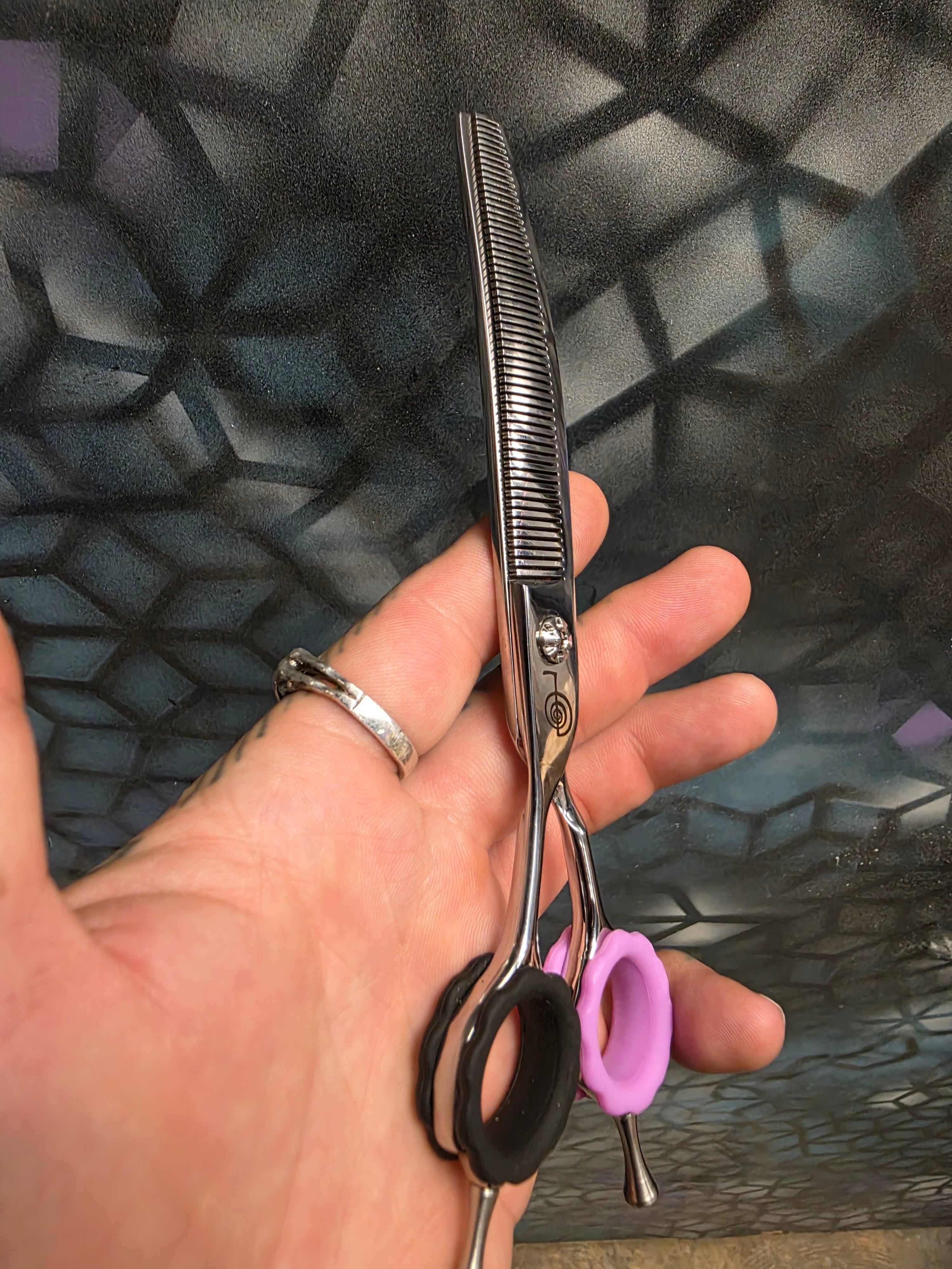 Reiki Shears Lefty Curved Thinner