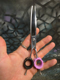 Reiki Shears Lefty Curved Thinner