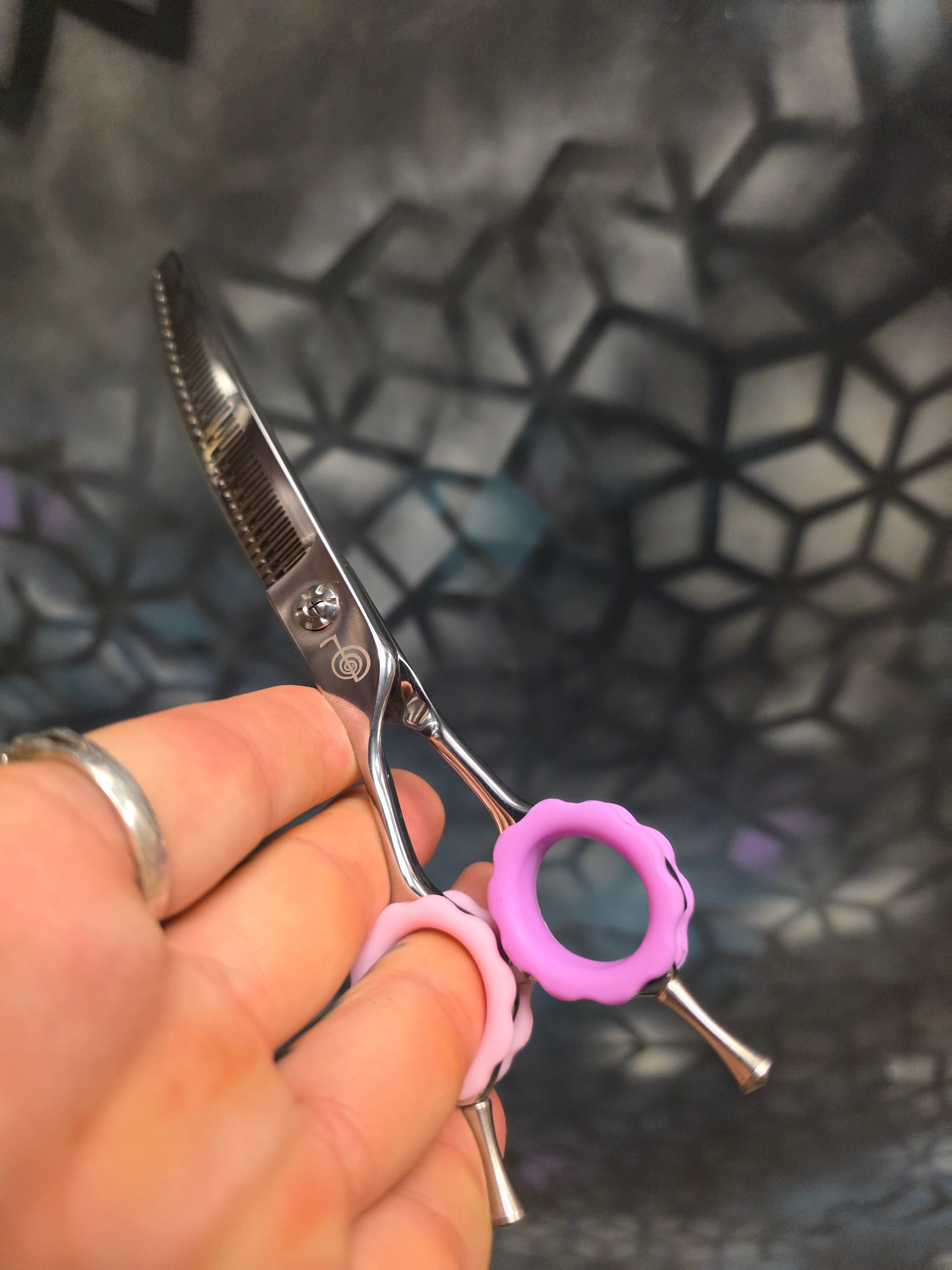 Reiki Shears Lefty Curved Blending Chunker