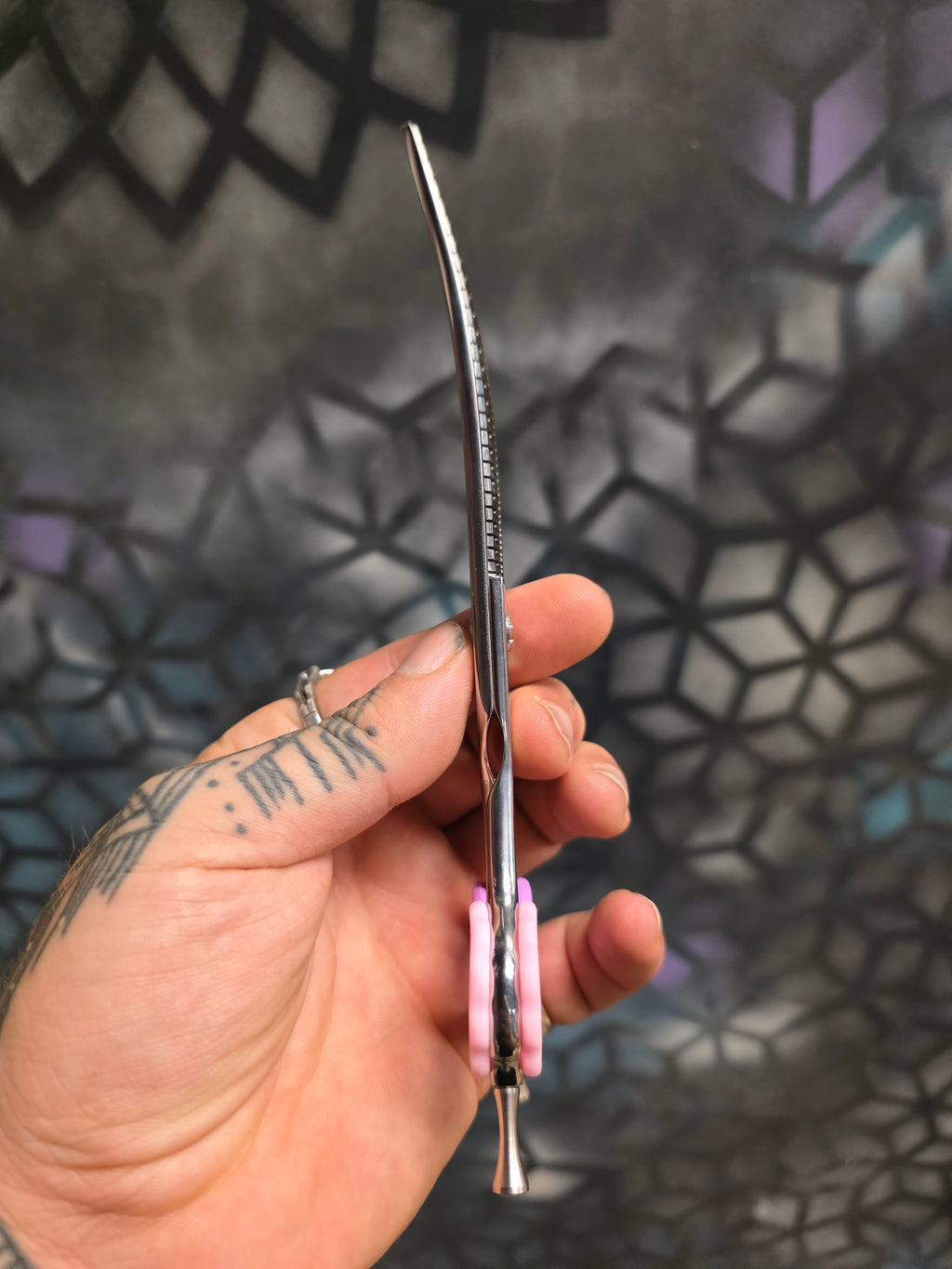Reiki Shears Lefty Curved Blending Chunker