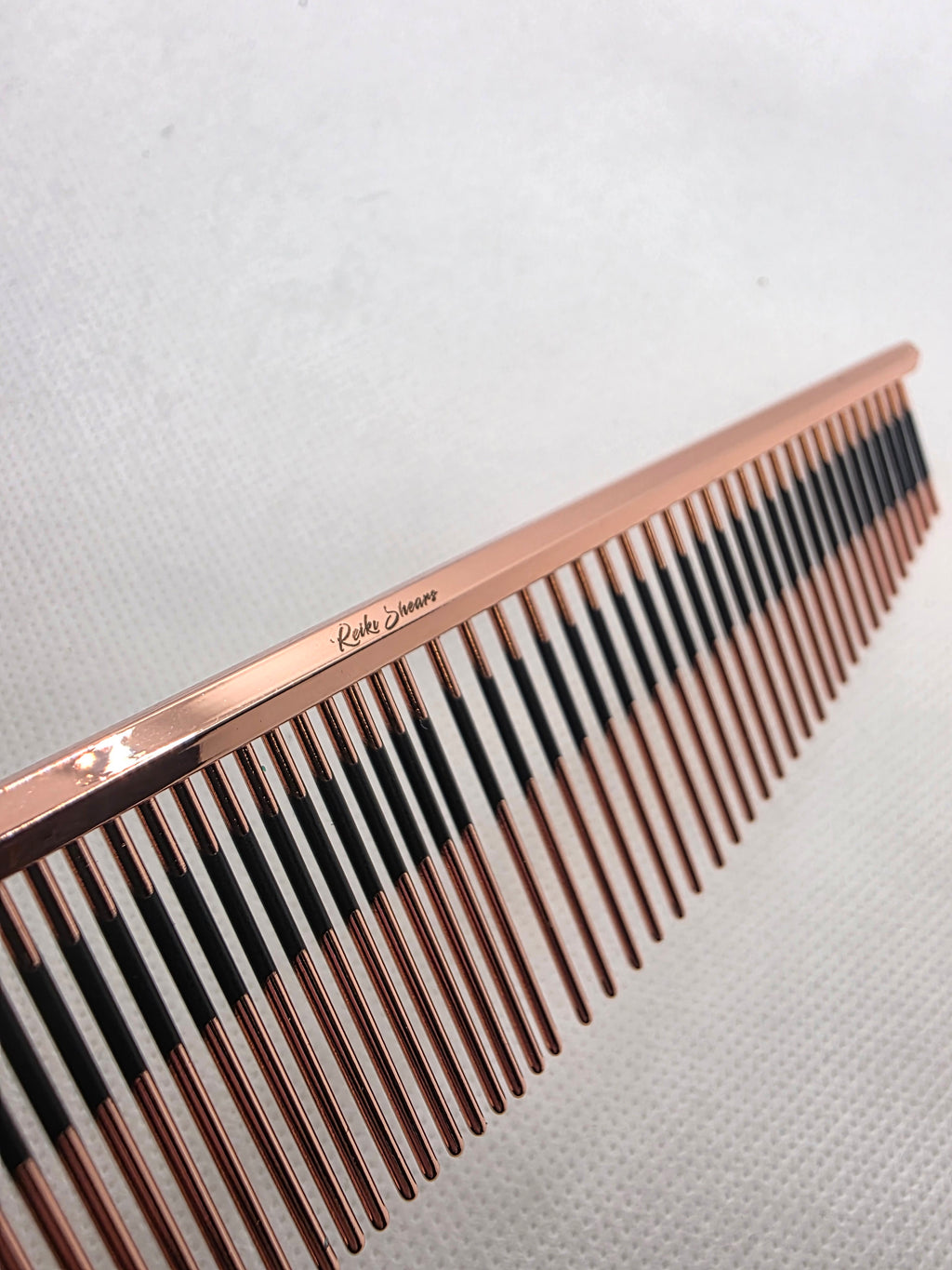 Reiki Shears - Copper Black Line Half Moon Comb