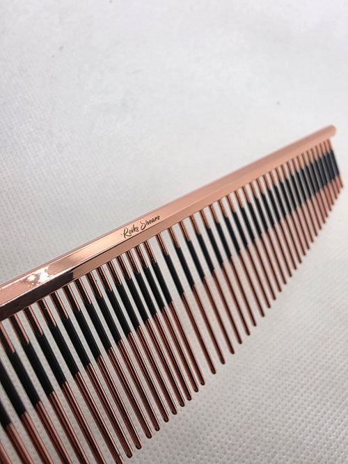 Reiki Shears - Copper Black Line Half Moon Comb