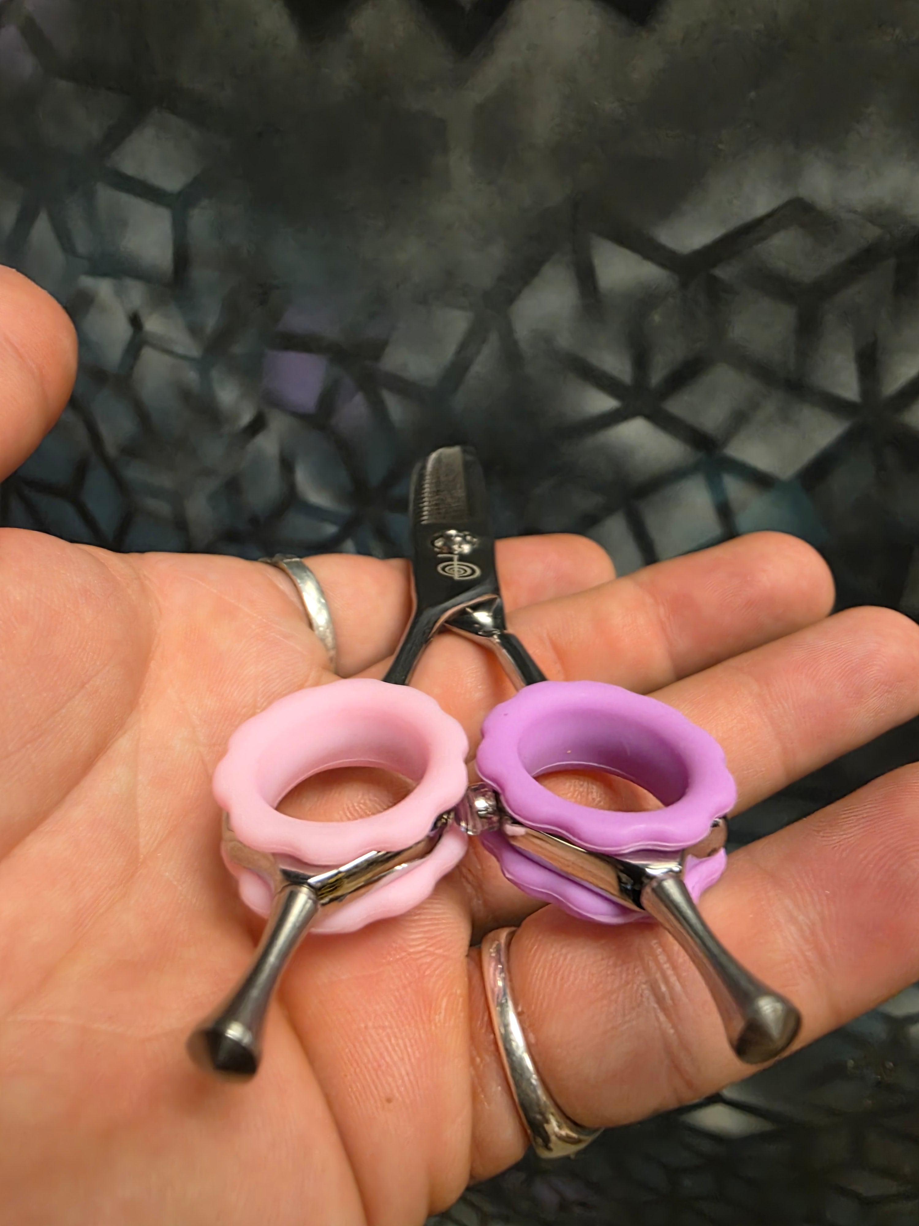 Reiki Shears Lefty Curved Blending Chunker